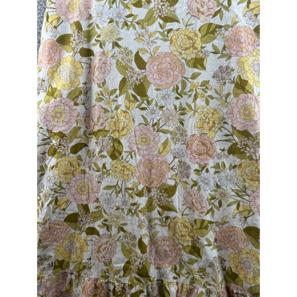 Who What Wear Drawing Room Floral Bishop Sleeve Tie-Back Dress Puff Sleeves XL - Picture 4 of 8